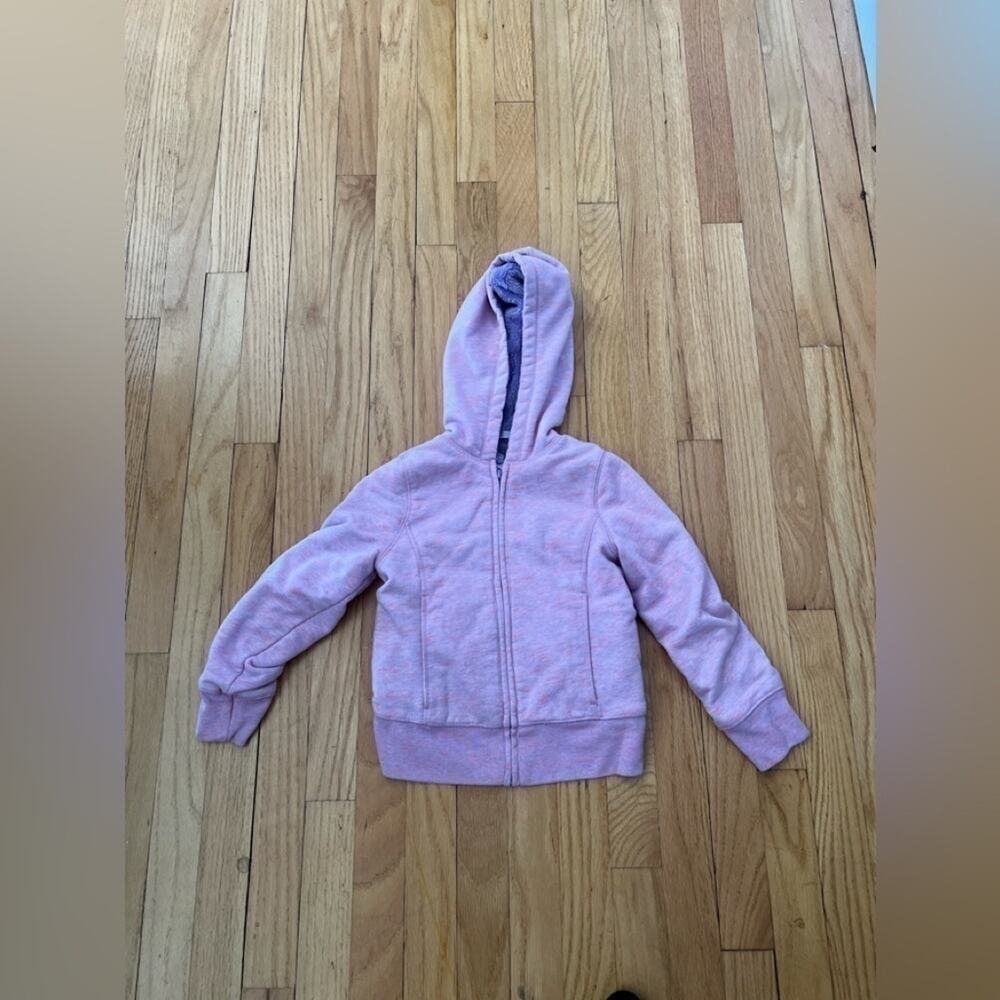 LL BEAN GIRLS FULL ZIP LINED “HOODIE” SIZE M 5/6 BEAUTIFUL!